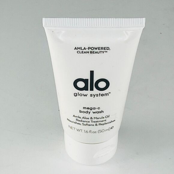 Alo Yoga Glow System Mega-C Body Wash Radiance Treatment Travel 1.6fl oz New - Picture 1 of 3